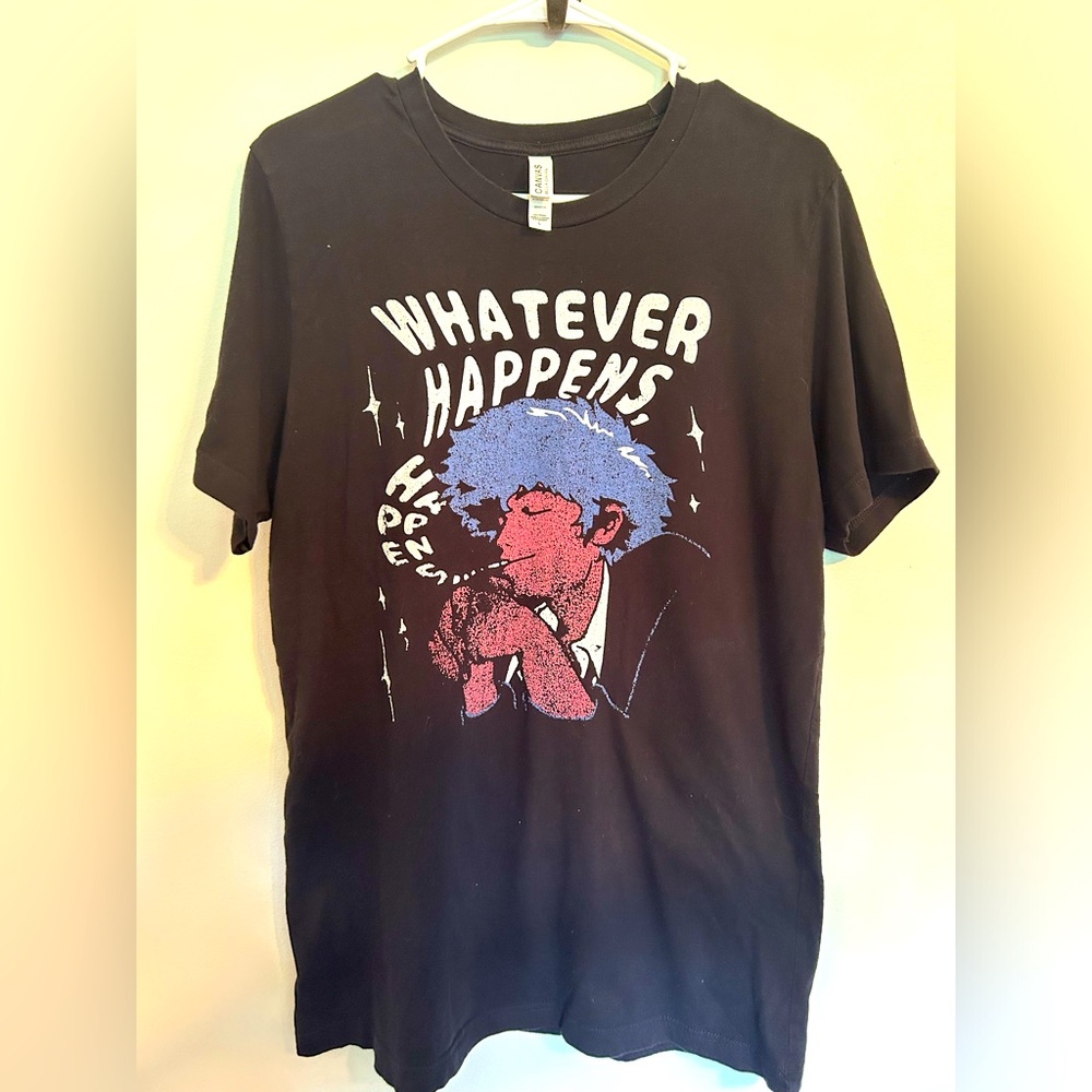 Cowboy Bepop Whatever Happens, Happens… Graphic T-Shirt Size Large Anime